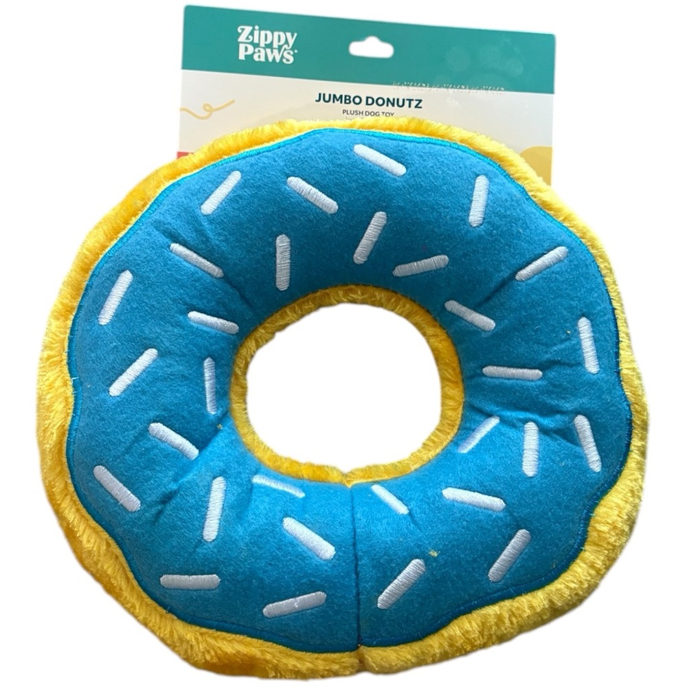 Zippy Paws Jumbo Donutz NWT Dog Toy with Squeaker